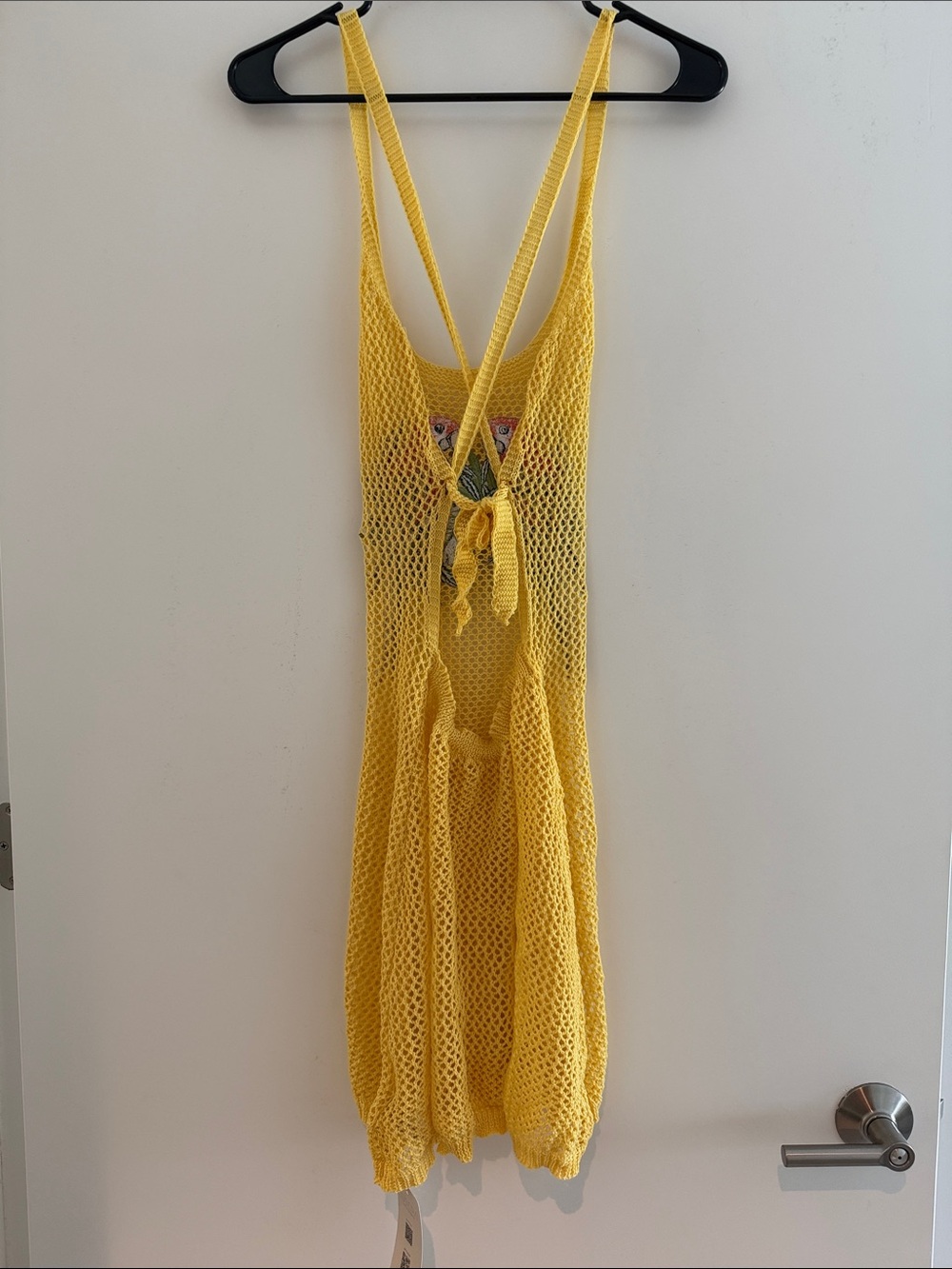 Yellow Parrot Knit Dress - Picture 2 of 3